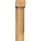Ekena Millwork Traditional Block Rough Sawn Bracket w/ Offset Brace, Western Red Cedar, 6"W x 18"D x 26"H BKT0604X18X26TRA05RWR - alternate 3